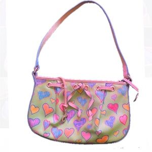 Dooney & Bourke vintage Heart Print Shoulder Bag